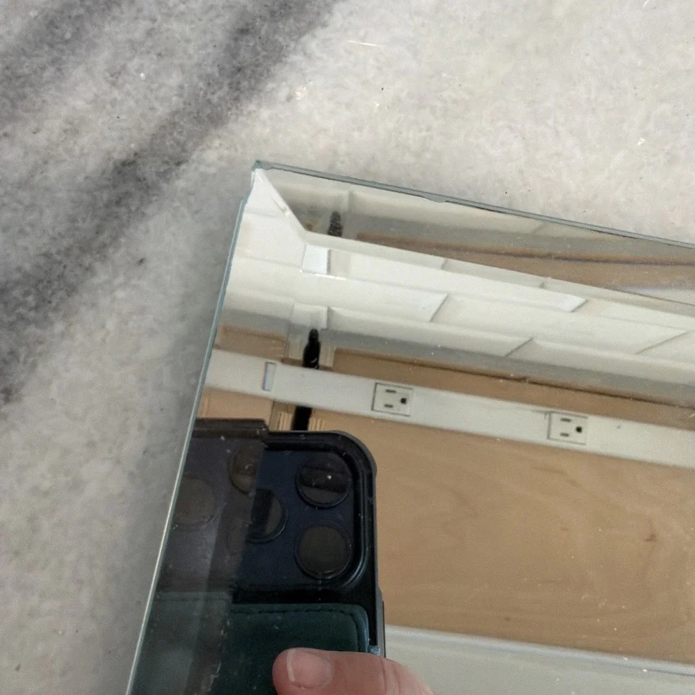 Beveled Display Mirror Tray